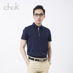 CHDK 高端品牌男式t恤 男装翻领时尚<span class="gcolor">短袖T恤</span>数码高品质印花t恤批发 BH276