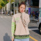7077#实拍 韩国女装新款加厚双面绒刺绣立领防风卫衣女韩版外套
