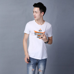 GUAN YI BOY 夏季新款男士<span class="gcolor">短袖</span>圆领时尚字母印花<span class="gcolor">T恤</span> 806#